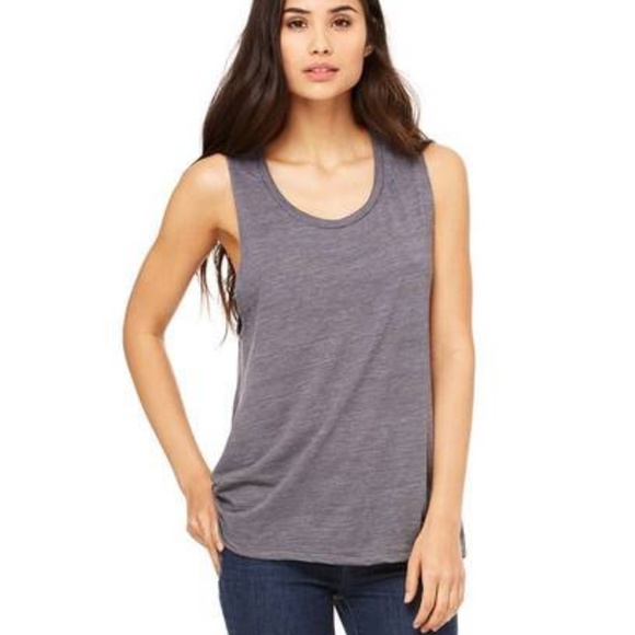 NWT I Am Unable To Quit Muscle Tank -Charcoal Gray - Picture 3 of 5
